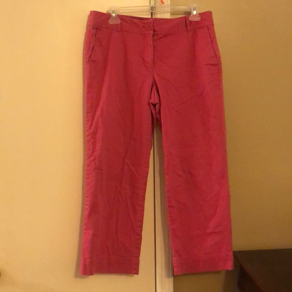 Loft pink capris, size 8
